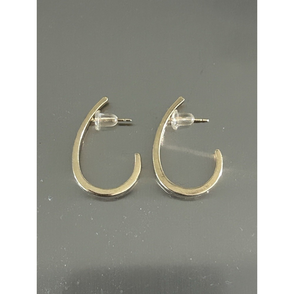 Vintage 14K Gold Half Hoop Andrea Candela Earrings CJI